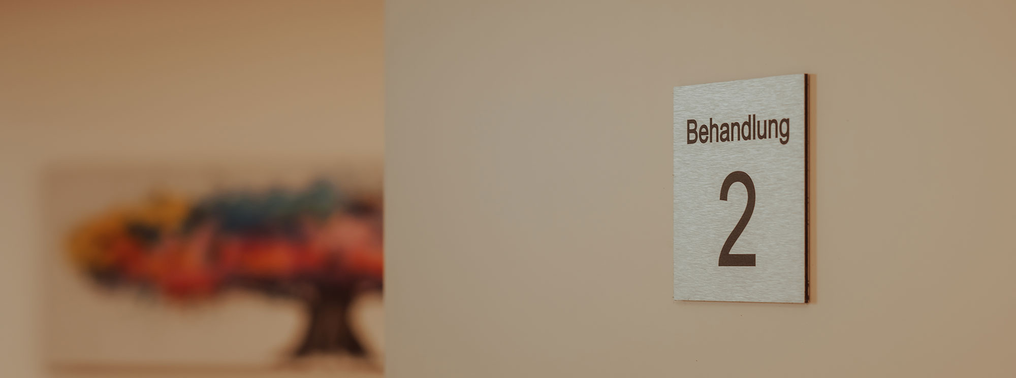 Behandlungszimmer Einzeltherapie Banner